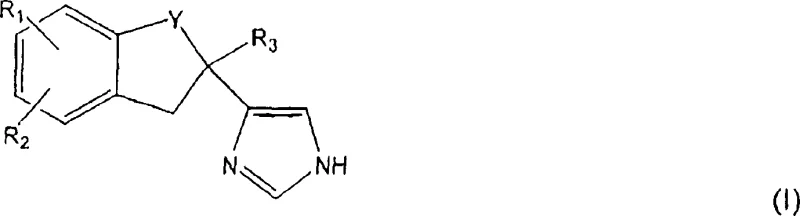 General structure of substituted imidazole derivatives Formula (I) showing variable substituents R1, R2, R3 and linker Y