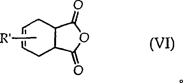 Structure of substituted tetrahydrophthalic anhydride reactant VI