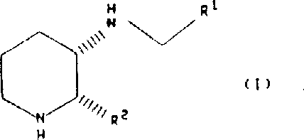 General chemical structure of substituted piperidine derivatives Formula I