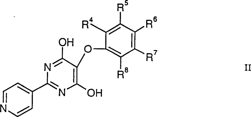 Structure of Formula II starting material showing the substituted pyridine precursor