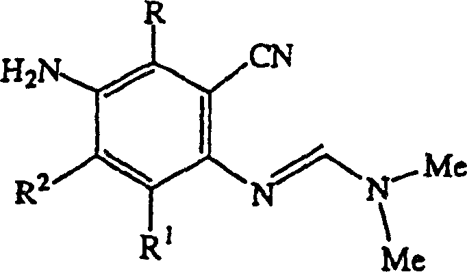 General structure of the iminoaniline starting material used in the synthesis