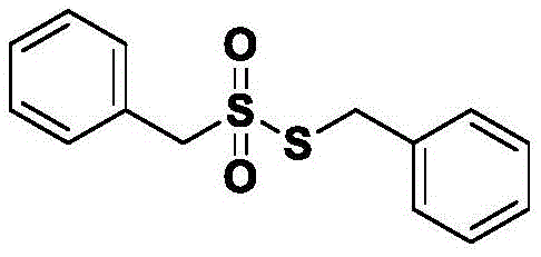 Chemical structure of Phenylmethanesulfonylbenzylthioester demonstrating aromatic scope