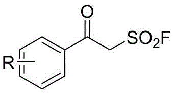 Structure of beta-ketosulfonyl fluoride reactant used in the synthesis