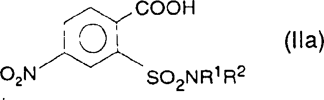 Preferred Starting Material Formula IIa showing nitro and sulfonamide arrangement for optimized synthesis