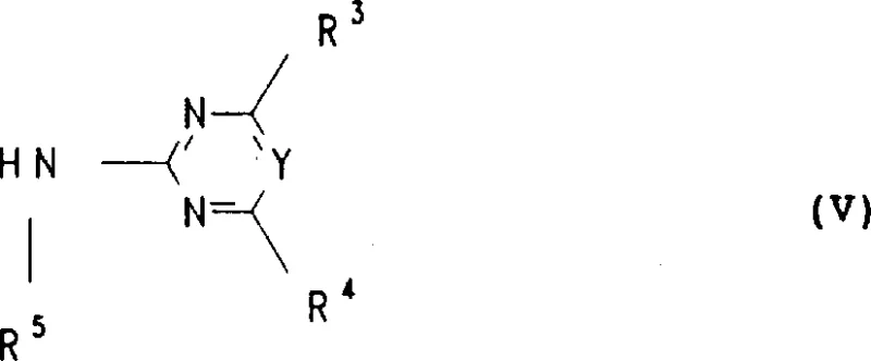 Reaction scheme showing the conversion of Formula II, III, IV and V into the target sulfonylurea