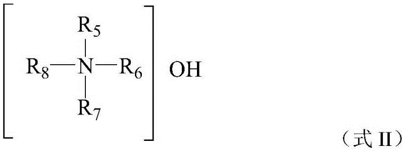 General formula of quaternary ammonium base template agent for molecular sieve synthesis
