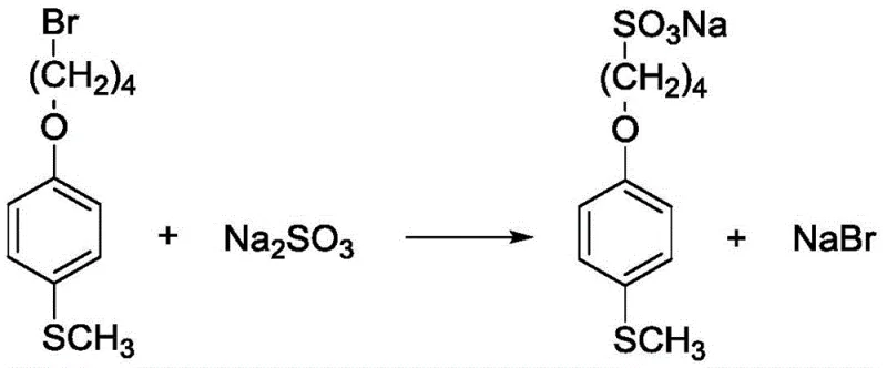 Synthesis of the sulfonate precursor via nucleophilic substitution