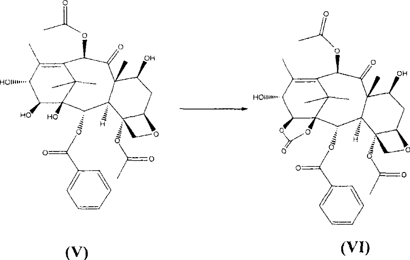 Reaction scheme showing formation of 1,14 carbonate derivative (VI) using bis(trichloromethyl)carbonate