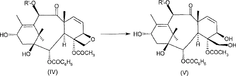 Conversion of vinyl byproduct (IV) to separable diol (V) via water-mediated hydrolysis
