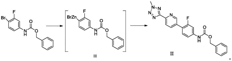 Novel zinc-catalyzed synthesis route for Tedizolid phosphate intermediate II