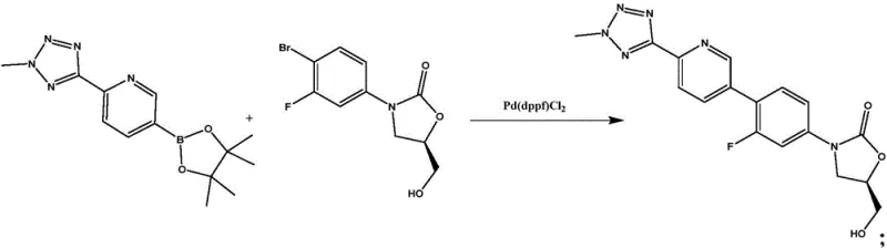 Detailed Suzuki coupling reaction mechanism showing reactants and catalyst system