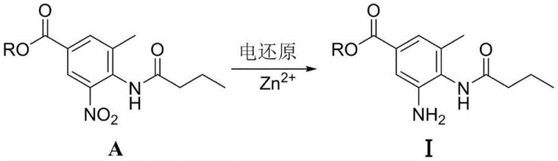 Electrochemical reduction of nitro compound to amino intermediate using Zinc salt catalyst