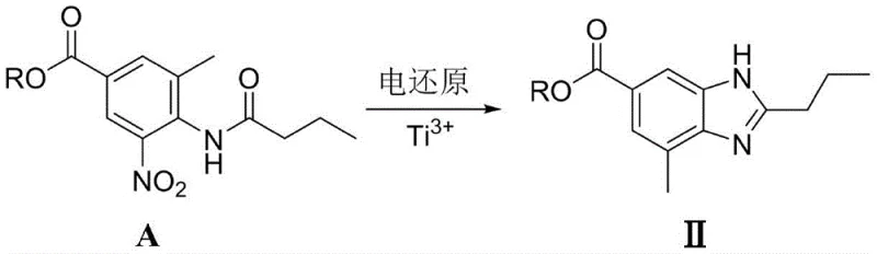 Direct electrochemical synthesis of benzimidazole intermediate using Titanium trichloride catalyst