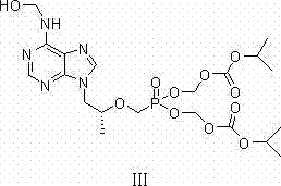 Chemical structure of N-hydroxymethyl substituted impurity (III) formed due to moisture