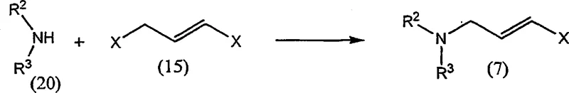 Scheme 5 showing the direct one-pot synthesis route for Terbinafine using Nickel catalysis
