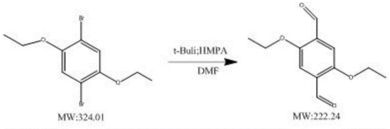 Synthesis of 2,5-diethoxy-1,4-terephthalaldehyde highlighting functional group compatibility