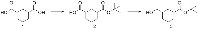 Novel two-step synthesis route using Boc2O and Borane reduction