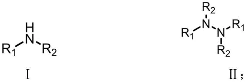 General reaction scheme for electrochemical N-N coupling of secondary aromatic amines to tetra-substituted hydrazines