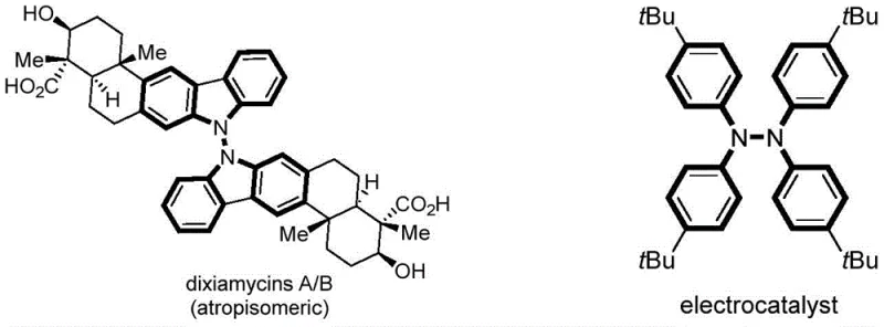 Chemical structures of dixiamycins and electrocatalyst applications