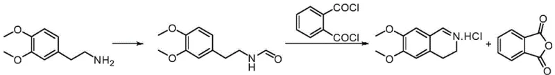 Novel synthetic route using ethyl formate and phthaloyl chloride