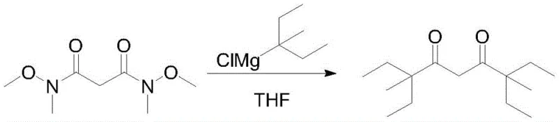 Catalytic Grignard reaction of Weinreb amide with 3-methylpentyl magnesium chloride using B(C6F5)3