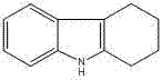 Chemical structure of 1,2,3,4-tetrahydrocarbazole (Formula I) showing the fused ring system essential for pharmaceutical applications
