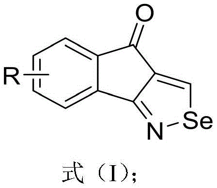 General chemical structure of tetrahydroindenone-isoselenazole derivatives (Formula I)