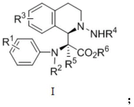 General chemical structure of tetrahydroisoquinoline derivatives showing variable R groups for diversity