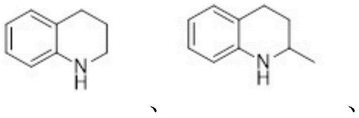 General reaction scheme for ruthenium-catalyzed hydrogenation of quinoline to tetrahydroquinoline