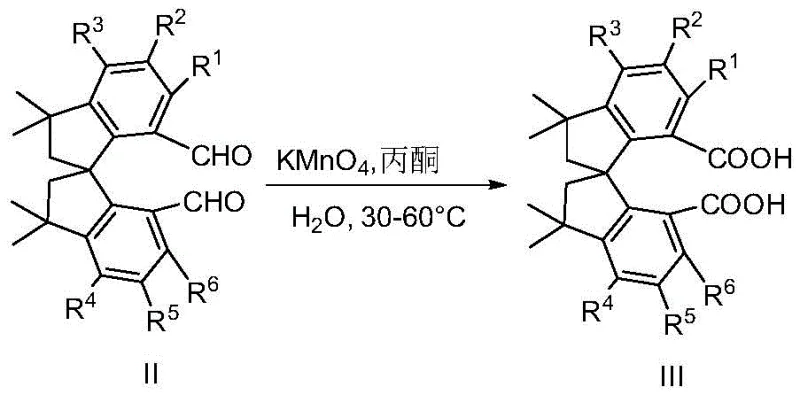 Reaction scheme detailing the oxidation of dialdehyde to diacid and subsequent condensation and cyclization to form the bisoxazoline ligand