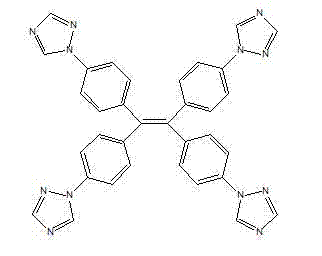 Chemical structure of 1,1,2,2-tetra[4-(1H-1,2,4-triazolyl-1-yl)phenyl]ethylene