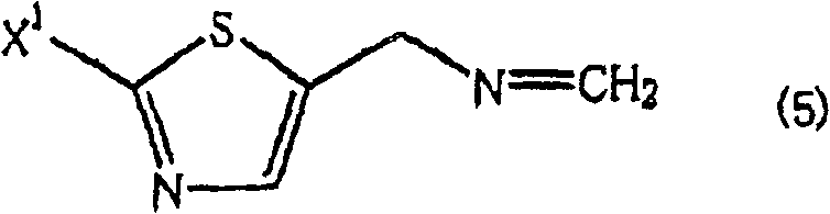 Chemical structure of the unstable methyleneimine intermediate (Formula 5) involved in the reaction mechanism