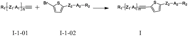 General synthesis route for thiophene alkyne liquid crystals via Sonogashira coupling