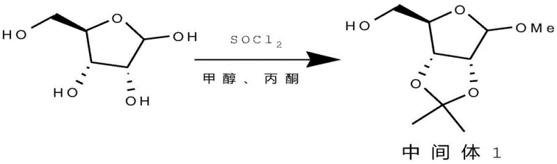 Synthesis of Intermediate 1 using thionyl chloride catalysis
