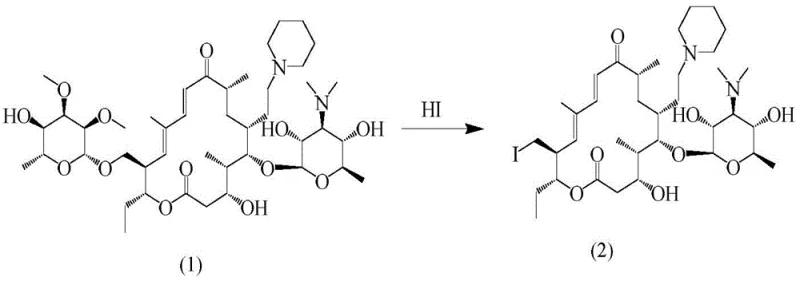 Novel synthesis route using hydroiodic acid reflux for direct iodination