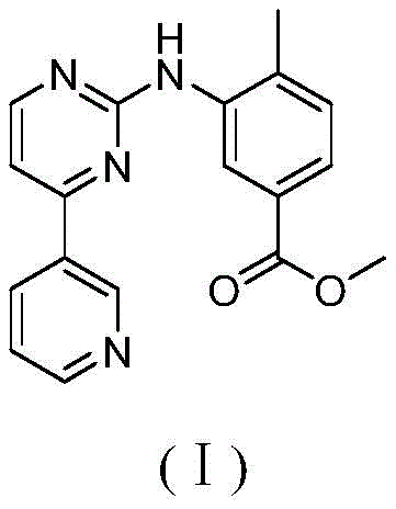 Molecular structure of the Tinib drug intermediate Formula I
