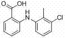 Chemical structure of Tolfenamic Acid showing the diarylamine core and carboxylic acid functionality