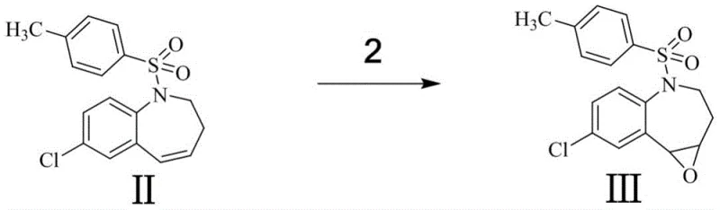 Epoxidation of Alkene Compound II to Epoxy Compound III