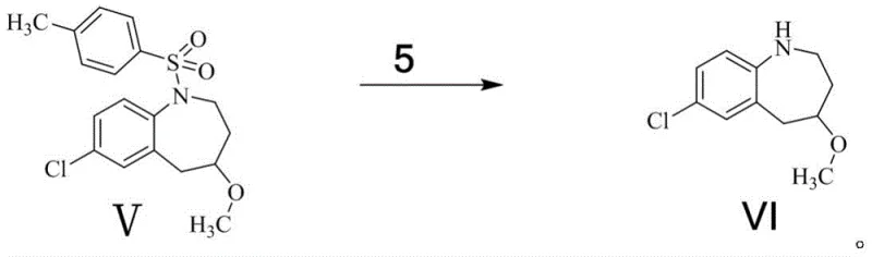 Reductive Desulfonylation of Compound V to Target Compound VI