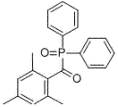 Chemical structure of 2,4,6-trimethylbenzoyl-diphenylphosphine oxide (TPO)