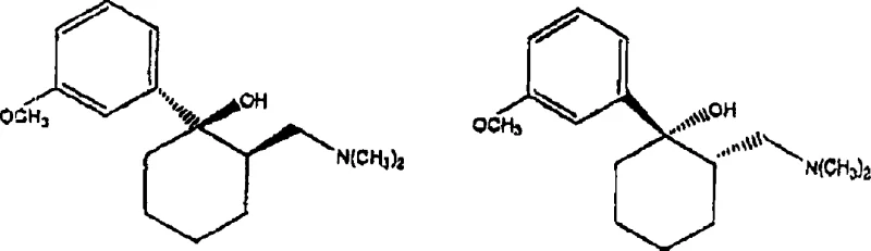 Chemical structures of the desired trans-isomers (1R,2R and 1S,2S) of 2-[(dimethylamino)methyl]-1-(3-methoxyphenyl)cyclohexanol