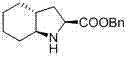 Chemical structure of (2S,3aR,7aS)-octahydroindole-2-carboxylate benzyl ester