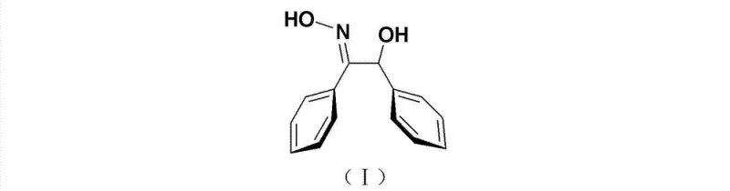 Crystal structure of the target product trans-alpha-benzoin oxime showing the active chelating configuration