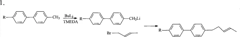 Prior art synthesis route using dangerous n-butyllithium reagents