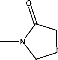 Chemical structure of N-Methyl-2-pyrrolidone (NMP)