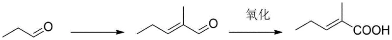 Conventional synthesis route via aldol condensation and oxidation