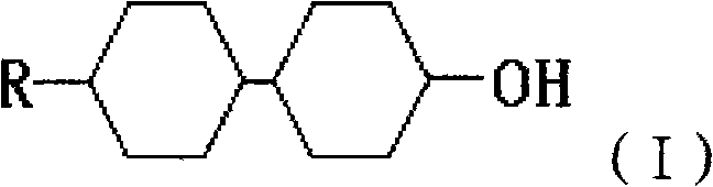 General chemical structure of trans,trans-4-(4'-alkylcyclohexyl)cyclohexyl alcohol liquid crystal intermediate