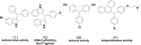Biological activities of representative triarylmethane derivatives including antibacterial and anticancer agents