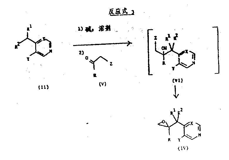 Reaction Scheme 3 illustrating the synthesis of epoxide intermediates and their conversion to target compounds