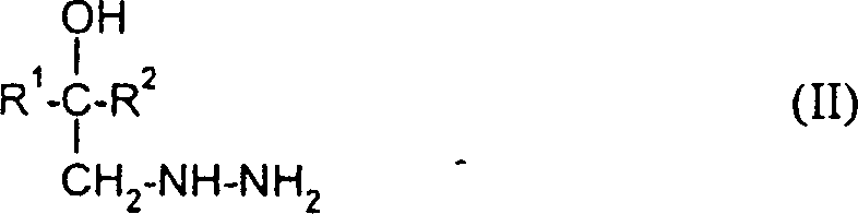 One-pot synthesis variant showing in situ generation of hydrazine and subsequent reaction